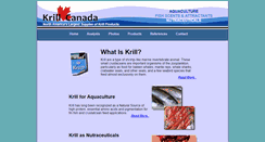 Desktop Screenshot of krill.ca