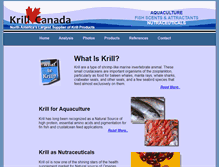 Tablet Screenshot of krill.ca
